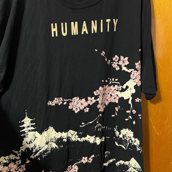 R GSTR T-shirt Humanity Japan Tokyo Osaka Kyoto Cherry Blossom - Picture 2 of 6